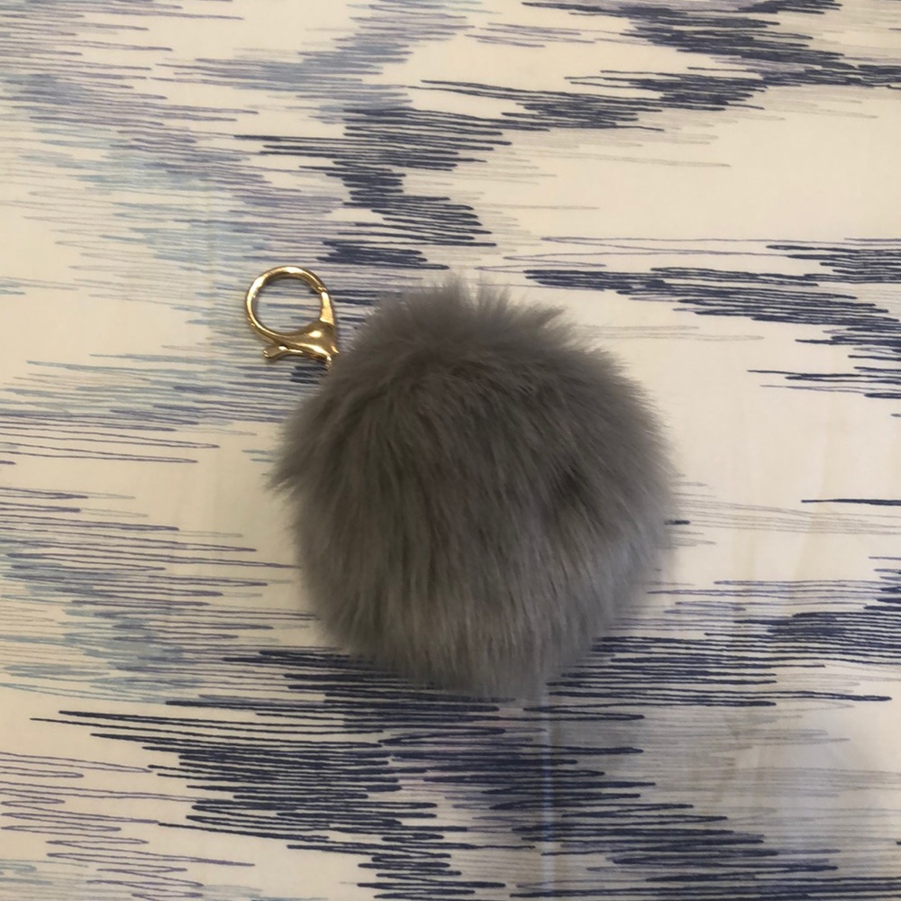 Furry Pom Pom Key Chain
